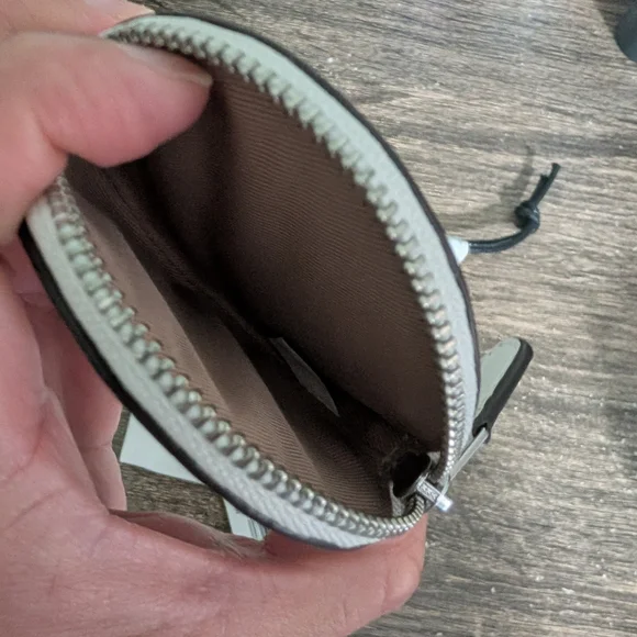 Coach Chalk White Circular Pouch - Picture 4 of 7